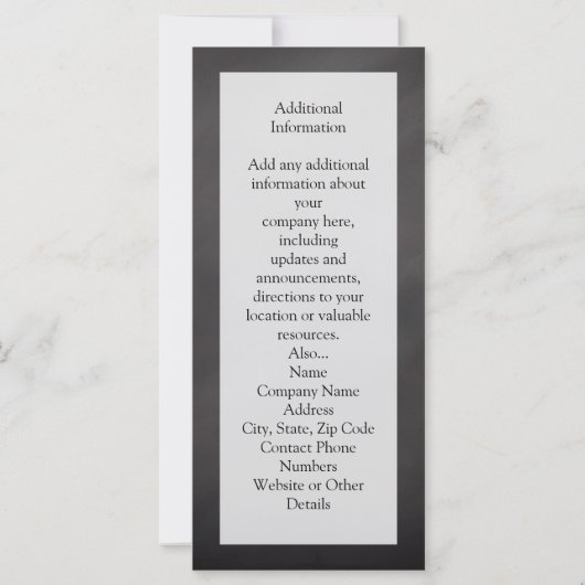 Carte Non, Je T'Aime Plus (Dos)