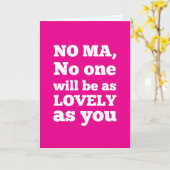 Carte Non Ma, personne ne sera aussi charmant que toi (Fleur jaune)