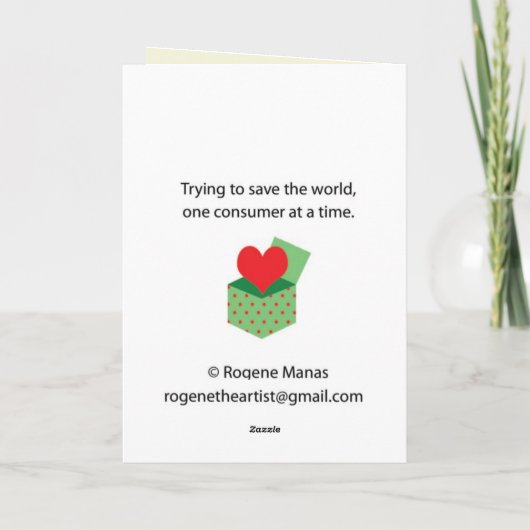 Carte non-Noël (Dos)