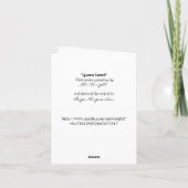 Carte Non, pas 5 jours de travail par semaine pour moi C (Dos)