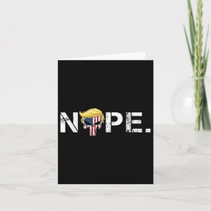Carte Non Pas Encore Drôle Trump Apparel Non Pas Non Plu