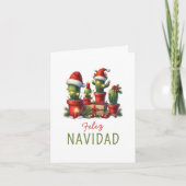 Carte non-photo 'Feliz Navidad' Cactus Mexicain (Devant)