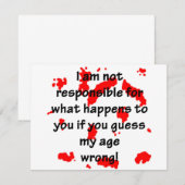 Carte Non responsable (Devant / Derrière)