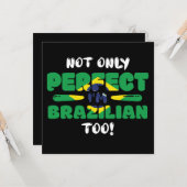 Carte Non Seulement Im Im Brésilien Perfect Too Flag (Devant/Arrière en situation)