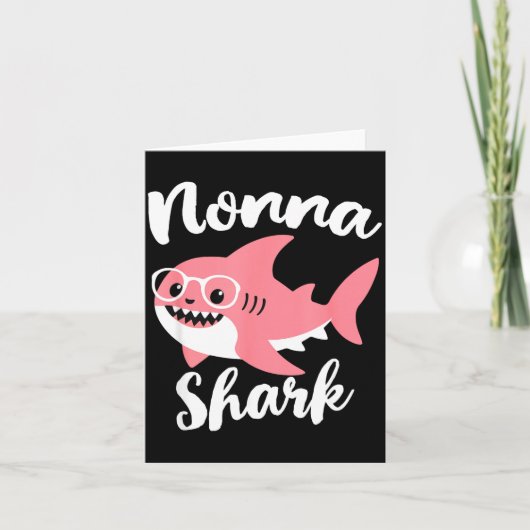 Carte Nonna Requin Fête des mères Grand-mère Drôle  (Devant)