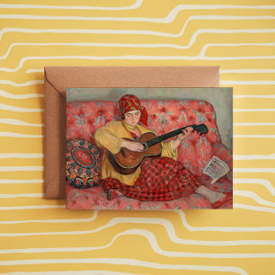 Carte Nono à La Guitare   Henri Lebasque