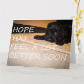 Carte Noodle veut que tu sois meilleur grand (Fleur jaune)