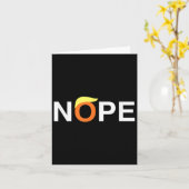 Carte Nope Funny Anti-Trump (Fleur jaune)