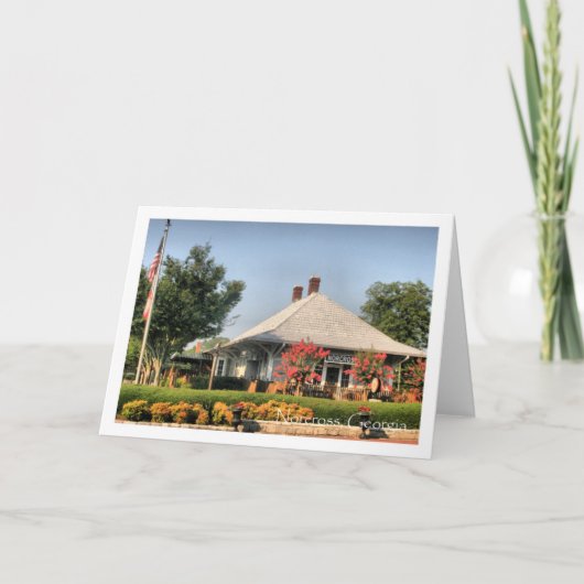 Carte Norcross historique : Dépôt ferroviaire (Devant)