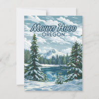 Carte Nord-Ouest Mount Hood Oregon Ski Pacific