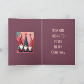 Carte Nordic Christmas Gnomes Retro Modern Kitschmas (Intérieur)