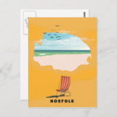 Carte Norfolk affiche illustrée (Devant / Derrière)