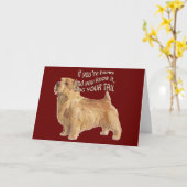 Carte norfolk terrier (Fleur jaune)