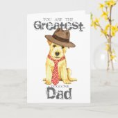 Carte Norfolk Terrier Papa (Fleur jaune)