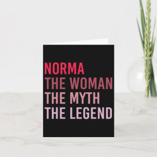 Carte Norma la femme mythe légende nom personnalisé nais