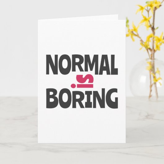 Carte Normal is Boring (Fleur jaune)