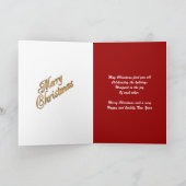 Carte normale élégante de Noël pour votre photo (Intérieur)