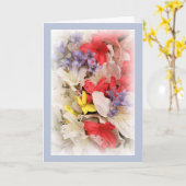 Carte Norme vide (5" x 7"), enveloppes blanches standard (Fleur jaune)