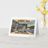 Carte Norris, Tennessee - salutations de barrage de (Fleur jaune)