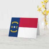 Carte North Carolinian Flag, Flag of North Carolina (Fleur jaune)