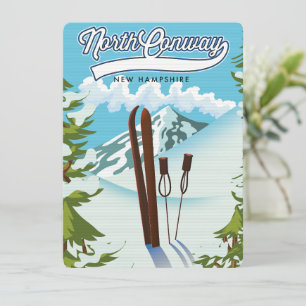 Carte North Conway New Hampshire, pour skier
