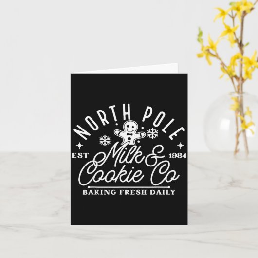 Carte North Le Milk And Cookie Co Funny Baking Christmas (Fleur jaune)