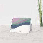 Carte Northern Lights at the A-Frame Folded Holiday Card (Dos)