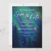 Carte Northern Lights Magical Moment Save the Date (Devant)