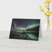 Carte Northern Lights Norvège (Fleur jaune)