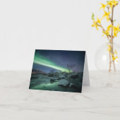 Carte Northern Lights Norvège (Fleur jaune)