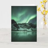 Carte Northern Lights Norvège (Fleur jaune)