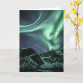Carte Northern Lights Norvège (Fleur jaune)