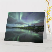 Carte Northern Lights Norvège (Fleur jaune)