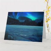 Carte Northern Lights, photo pittoresque, (Fleur jaune)