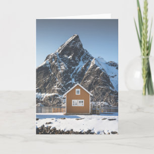 Carte Norvège Lofoten Cabane Jaune