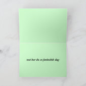 Carte norvégienne de joyeux anniversaire (Intérieur)