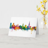 Carte Norwich England Skyline (Fleur jaune)