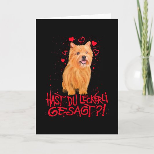 Carte Norwich Terrier Love Saying Gift (Devant)