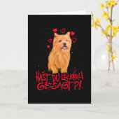 Carte Norwich Terrier Love Saying Gift (Fleur jaune)