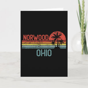 Carte Norwood Ohio Drôle Voyage Usa Ville Maison Racines