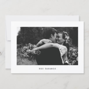 Carte Nos Casamos - foto boda anuncio Espagnol