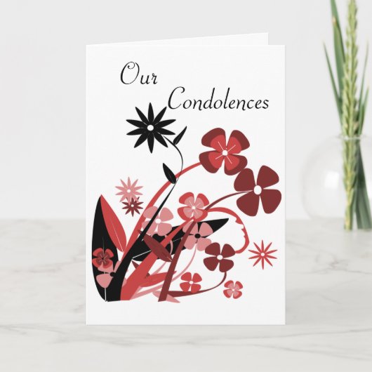 Carte Nos condoléances (Devant)
