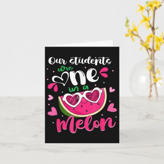 Carte Nos Étudiants Sont Un Dans Un Mélon Enseignant Wat (Fleur jaune)