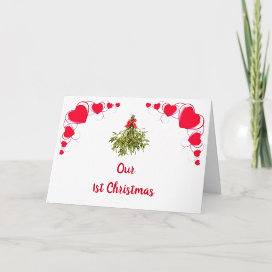 Carte NOS PLANS DE "1er NOËL ENSEMBLE" POUR "NOUS" (Devant)