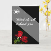 Carte Nos prières foi et Dieu sont derrière vous (Fleur jaune)