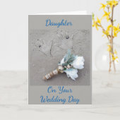 CARTE NOS **SOUHAITS POUR VOTRE MARIAGE** FILLE (Fleur jaune)