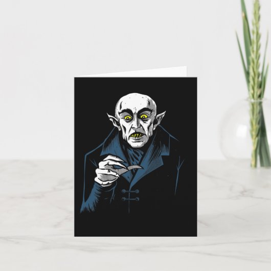 Carte Nosferatu Halloween Vampire Horreur Dracula (Devant)