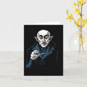 Carte Nosferatu Halloween Vampire Horreur Dracula (Fleur jaune)