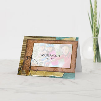 Carte Nostalgic Cycling Themed Photo