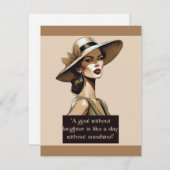 Carte Nostalgic Retro Encourageants Words Card (Devant / Derrière)